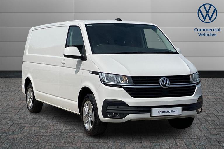 Used 2023 VOLKSWAGEN Transporter T32 Highline LWB 150 PS 2.0 TDI 6sp Manual Panel Van Candy White at JCT600