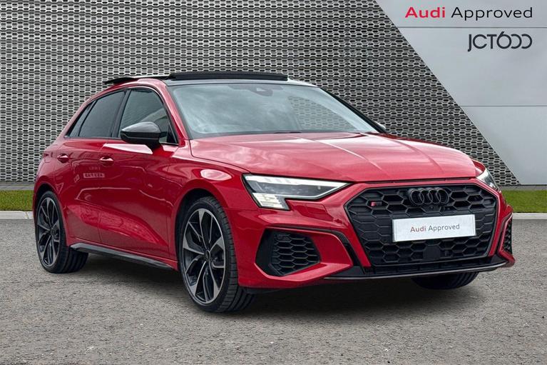 Used 2023 AUDI S3 Sportback Vorsprung TFSI 310 PS S tronic Tango Red at JCT600