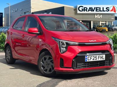 Used 2025 Kia PICANTO 1.0 2 Hatchback 5dr Petrol AMT Euro 6 (s/s) (62 bhp) blaze red at Gravells