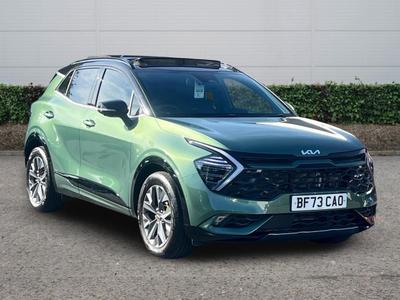 Used 2023 Kia Sportage 1.6 T-GDi ISG HEV GT-LINE S Experience Green with Black Roof at Kia Motors UK