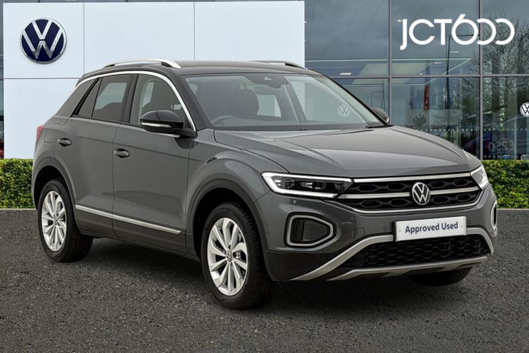 Used 2023 VOLKSWAGEN T-Roc 1.5 TSI Style 5dr Indium Grey/Black at JCT600