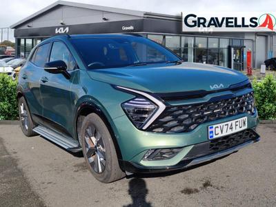 Used 2024 Kia SPORTAGE 1.6 h T-GDi GT-Line S SUV 5dr Petrol Hybrid Auto Euro 6 (s/s) (207 bhp) Green at Gravells