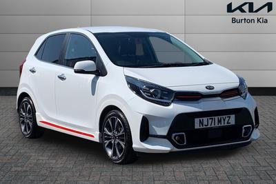 Used 2021 Kia PICANTO 1.0 T-GDi GT-Line S Hatchback 5dr Petrol Manual Euro 6 (s/s) (99 bhp) White at Gravells