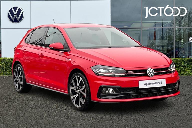 Used 2019 VOLKSWAGEN Polo 2.0 TSI GPF GTI+ Hatchback 5dr Petrol DSG Euro 6 (s/s) (200 ps) Red at JCT600