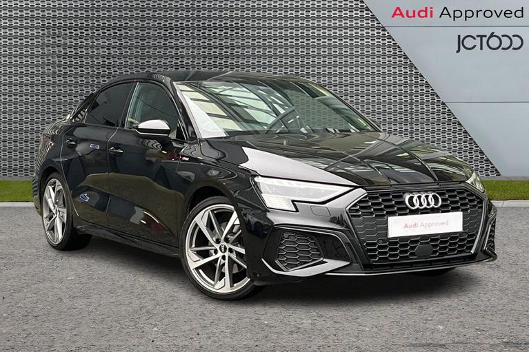 Used 2021 Audi A3 1.5 TFSI 35 Edition 1 Saloon 4dr Petrol S Tronic Euro 6 (s/s) (150 ps) Black at JCT600