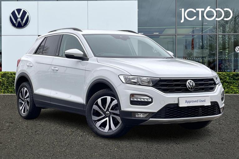 Used 2021 Volkswagen T-Roc Active 1.5 TSI 150PS EVO 7-speed DSG 5 Door Pure White at JCT600