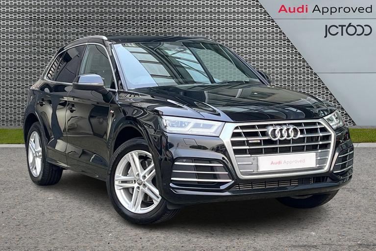 Used 2020 Audi Q5 2.0 TFSI 45 S line SUV 5dr Petrol S Tronic quattro Euro 6 (s/s) (245 ps) Black at JCT600