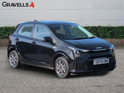 Used 2025 Kia PICANTO 1.0 2 Hatchback 5dr Petrol Manual Euro 6 (s/s) (62 bhp) Black at Gravells