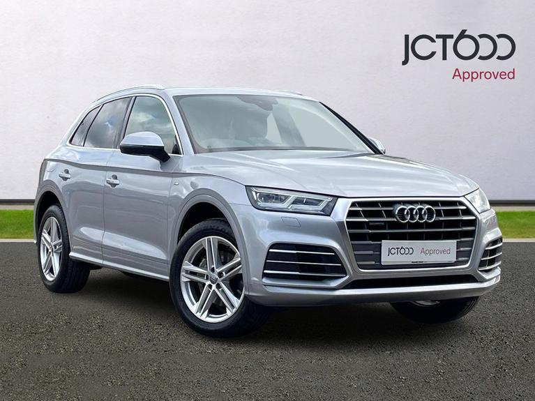 Used 2020 Audi Q5 2.0 TDI 40 S line SUV 5dr Diesel S Tronic quattro Euro 6 (s/s) (190 ps) Silver at JCT600