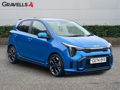Used 2024 Kia PICANTO 1.2 GT-Line S Hatchback 5dr Petrol AMT Euro 6 (s/s) (77 bhp) azure Blue at Gravells