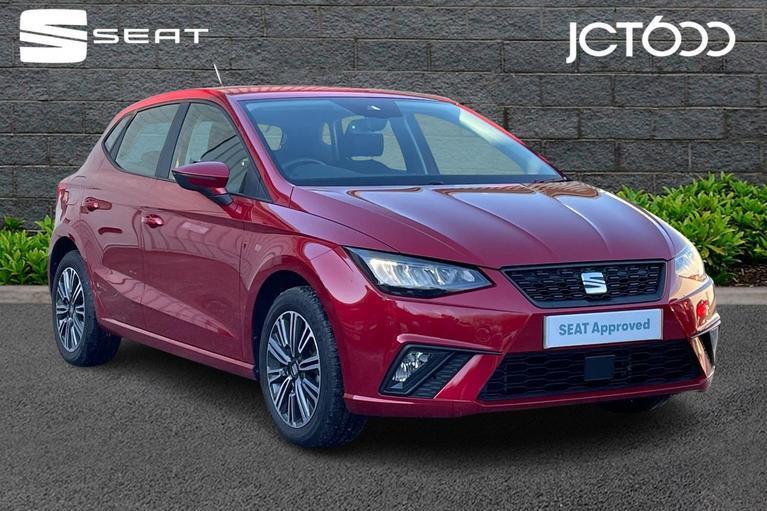 Used 2021 SEAT Ibiza 1.0 TSI SE Technology Hatchback 5dr Petrol Manual Euro 6 (s/s) (95 ps) Red at JCT600