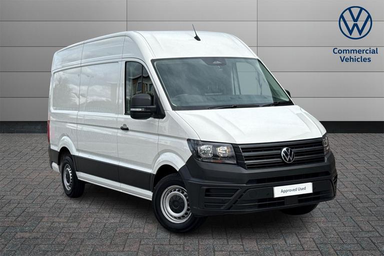 Used 2025 VOLKSWAGEN Crafter 2.0 TDI CR35 Commerce Panel Van 5dr Diesel Manual FWD MWB High Roof Euro 6 (s/s) (140 ps) White at JCT600