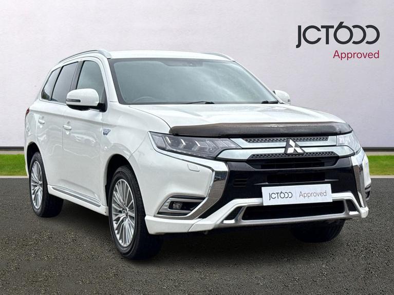 Used 2019 MITSUBISHI Outlander 2.4h TwinMotor 13.8kWh 4h SUV 5dr Petrol Plug-in Hybrid CVT 4WD Euro 6 (s/s) (209 ps) White at JCT600