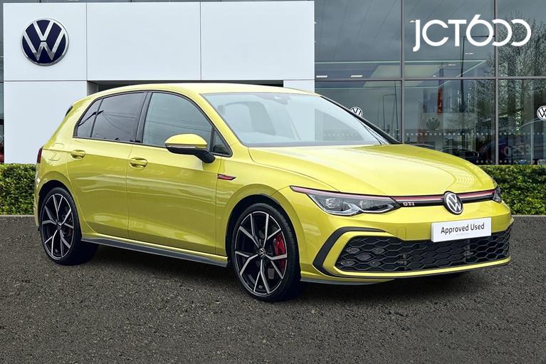 Used 2024 VOLKSWAGEN Golf 2.0 TSI GTI Hatchback 5dr Petrol DSG Euro 6 (s/s) (245 ps) Yellow at JCT600