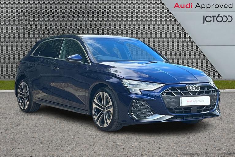 Used 2024 Audi A3 Sportback S line 30 TFSI 116 PS 6-speed Navarra blue at JCT600