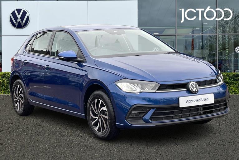 Used 2024 VOLKSWAGEN Polo 1.0 TSI Life 5dr Reef Blue Metallic at JCT600