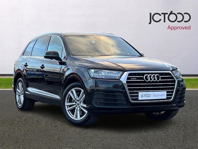 Used 2016 Audi Q7 3.0 TDI V6 S line SUV 5dr Diesel Tiptronic quattro Euro 6 (s/s) (272 ps) Black at JCT600