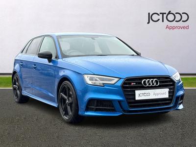 2018 AUDI S3 2.0 TFSI Black Edition Sportback 5dr Petrol S Tronic quattro Euro 6 (s/s) (310 ps) at JCT600