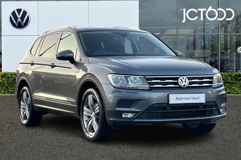 Used 2020 VOLKSWAGEN Tiguan Allspace Match 2.0 TDI 2WD 150PS 6-Speed Manual Platinum Grey at JCT600