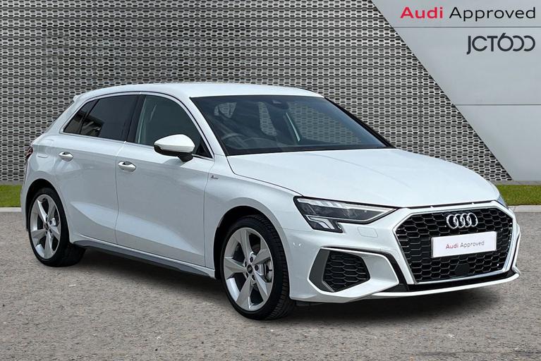 Used 2024 AUDI A3 SPORTBACK TFSI S LINE MHEV WHITE at JCT600