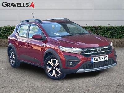 Used 2021 Dacia SANDERO STEPWAY 1.0 TCe Prestige Hatchback 5dr Petrol CVT Euro 6 (s/s) (90 ps) Red at Gravells