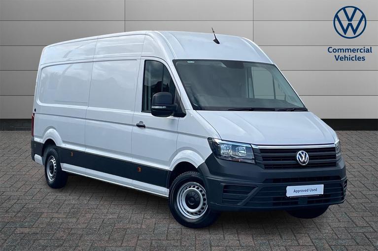 Used 2023 Volkswagen Crafter CR35 Trendline Panel Van LWB Euro 6 140ps *APP CONNECT*AIR CON* Candy White at JCT600