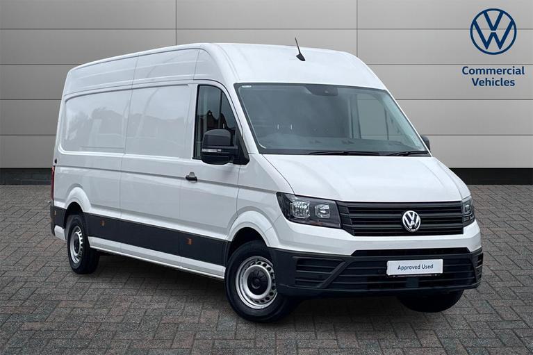 Used 2024 VOLKSWAGEN Crafter CR35 Commerce Plus Manual LWB Euro 6 140ps *APP CONNECT*AIR CON* Candy White at JCT600