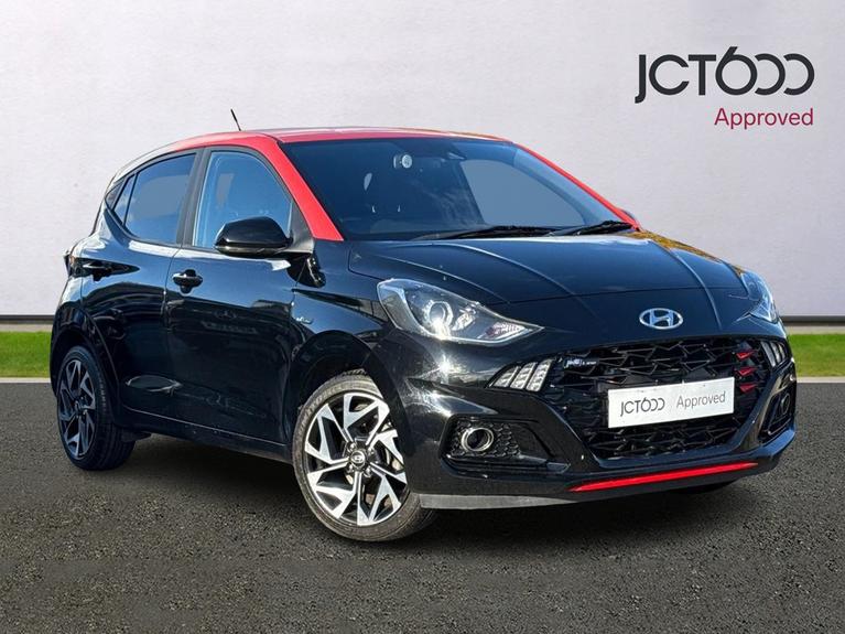 Used 2021 HYUNDAI i10 1.0 T-GDi N Line Hatchback 5dr Petrol Manual Euro 6 (s/s) (100 ps) Black at JCT600