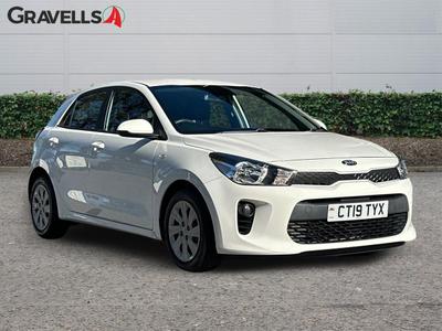 Used 2019 Kia RIO 1.25 1 Hatchback 5dr Petrol Manual Euro 6 (s/s) (83 bhp) White at Gravells