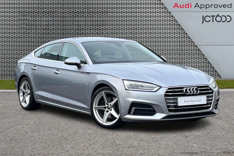 Used 2019 AUDI A5 2.0 TFSI 40 Sport Sportback 5dr Petrol S Tronic Euro 6 (s/s) (190 ps) Silver at JCT600