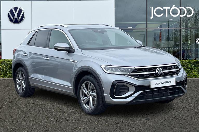 Used 2025 Volkswagen T-Roc 2.0 TDI R-Line SUV 5dr Diesel DSG Euro 6 (s/s) (150 ps) Silver at JCT600