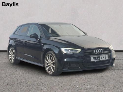 None AUDI A3 35 TFSI BLACK EDITION 5DR S TRONIC 56,756 MILES PETROL SEMI AUTOMATIC... photo