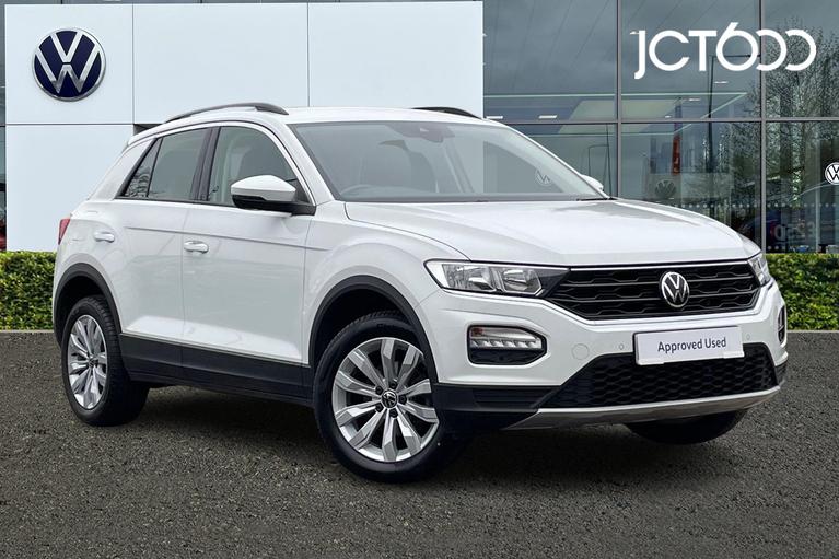 Used 2021 VOLKSWAGEN T-Roc SE 1.6 TDI SCR 115PS 6-speed Manual 5 Door Pure White at JCT600