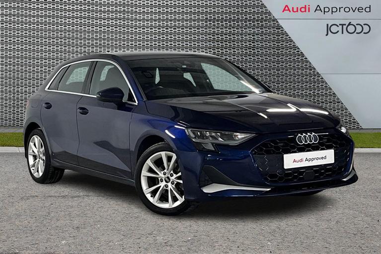 Used 2025 AUDI A3 1.5 TFSI 35 Sport Sportback 5dr Petrol S Tronic Euro 6 (s/s) (150 ps) Blue at JCT600