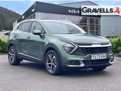 Used 2023 Kia SPORTAGE 1.6T GDI HEV 3 (227) experience green at Gravells