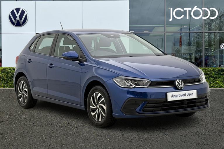 Used 2023 VOLKSWAGEN Polo 1.0 TSI Life Hatchback 5dr Petrol Manual Euro 6 (s/s) (95 ps) Reef Blue at JCT600