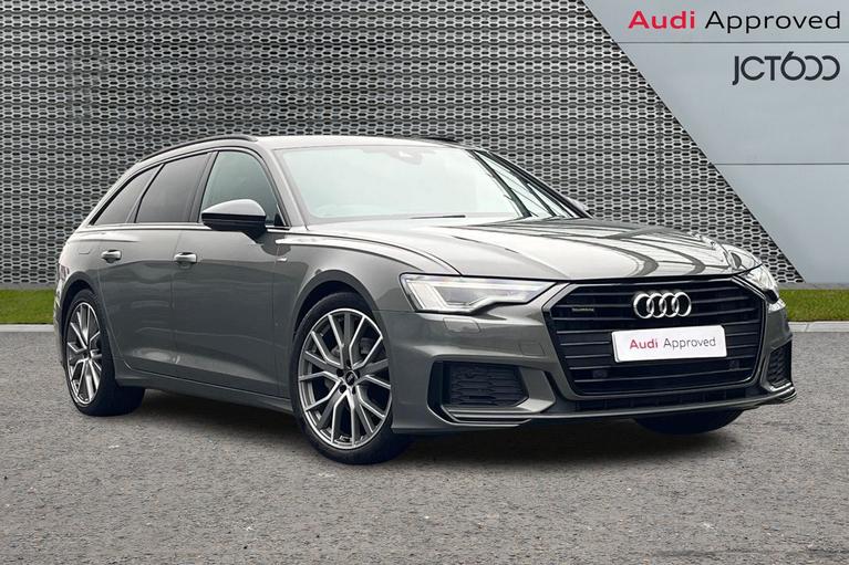 Used 2022 AUDI A6 Avant 2.0 TDI 40 Black Edition Estate 5dr Diesel S Tronic quattro Euro 6 (s/s) (204 ps) Grey at JCT600