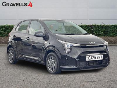 Used 2025 Kia PICANTO 1.0 2 Hatchback 5dr Petrol AMT Euro 6 (s/s) (62 bhp) midnight black at Gravells