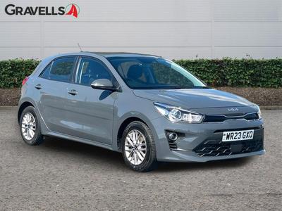 Used 2023 Kia RIO 1.2 2 Hatchback 5dr Petrol Manual Euro 6 (s/s) (83 bhp) Grey at Gravells