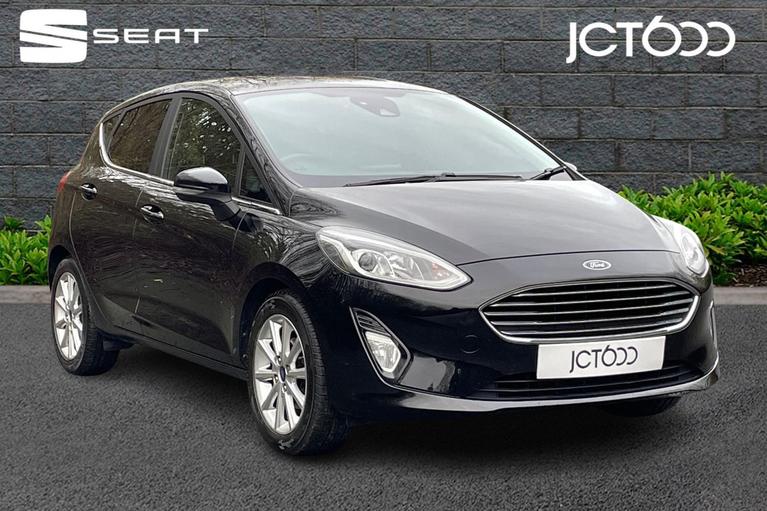 Used 2019 FORD Fiesta 1.0T EcoBoost GPF Titanium Hatchback 5dr Petrol Manual Euro 6 (s/s) (125 ps) Black at JCT600