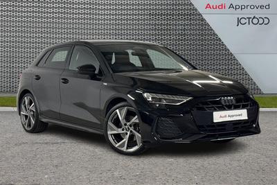 2025 AUDI A3 1.5 TFSI Black Edition Sportback 5dr Petrol S Tronic Euro 6 (s/s) (150 ps) at JCT600