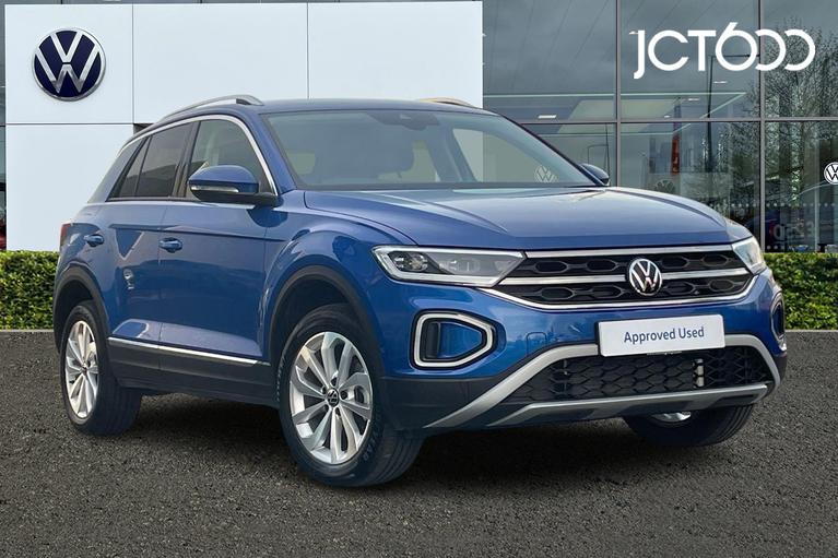 Used 2024 VOLKSWAGEN T-Roc 1.5 TSI Style SUV 5dr Petrol DSG Euro 6 (s/s) (150 ps) Blue at JCT600