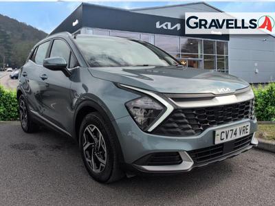 Used 2024 Kia SPORTAGE 1.6 T-GDi MHEV 2 SUV 5dr Petrol Hybrid Manual Euro 6 (s/s) (157 bhp) yuka steel gray at Gravells