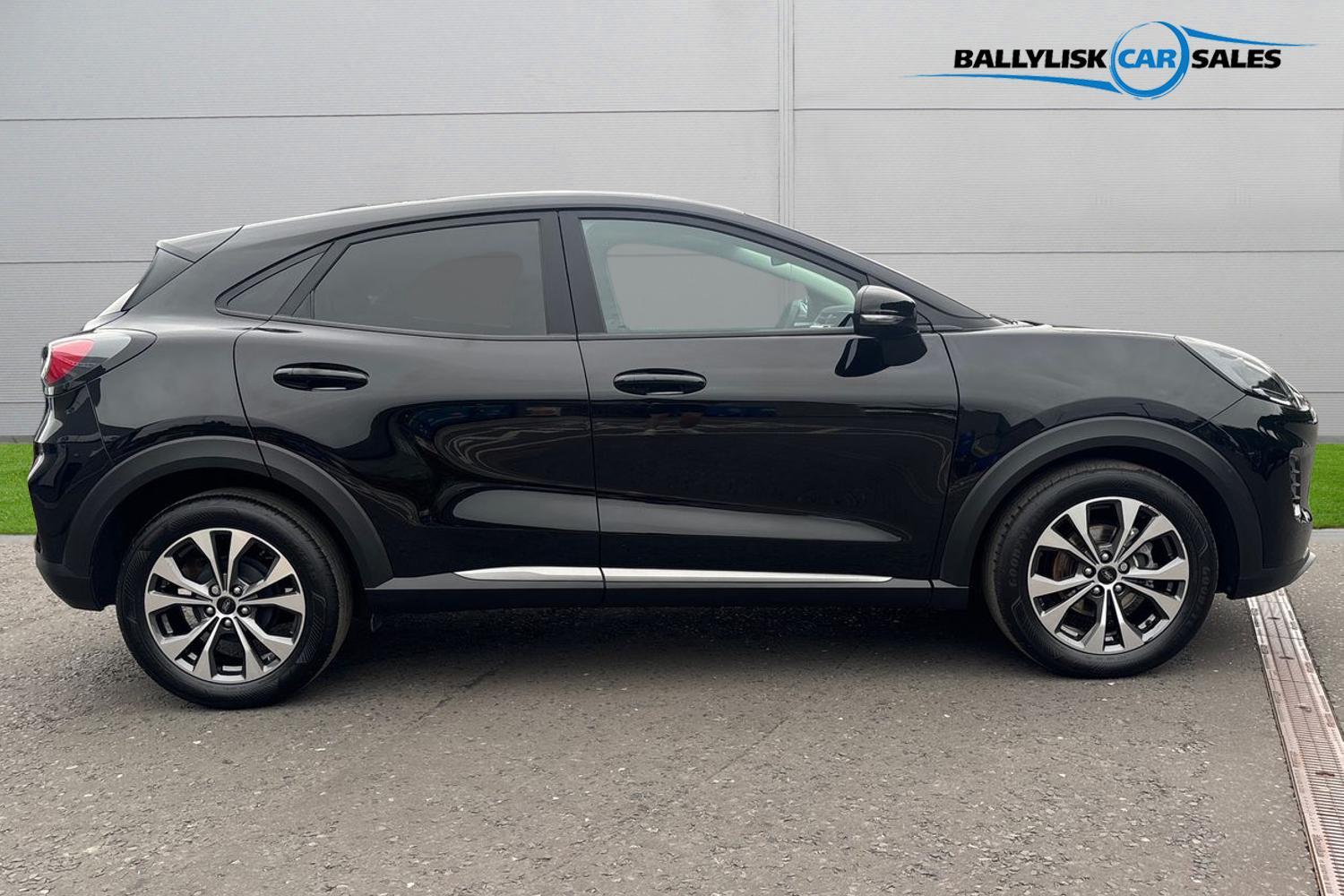 2026 Ford Puma 1.0 MHEV Titanium 5dr Petrol Hybrid Manual Euro 6 (s/s) (125 ps) in Black with 12k - vehicle photo 3 for sale on PureCar