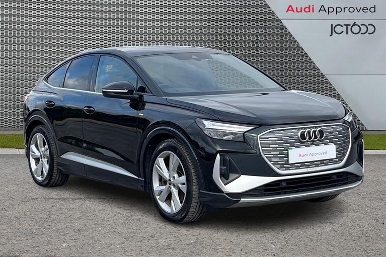 Used 2023 Audi Q4 E-Tron 40 S line Sportback 5dr Electric Auto 82kWh (204 ps) Black at JCT600
