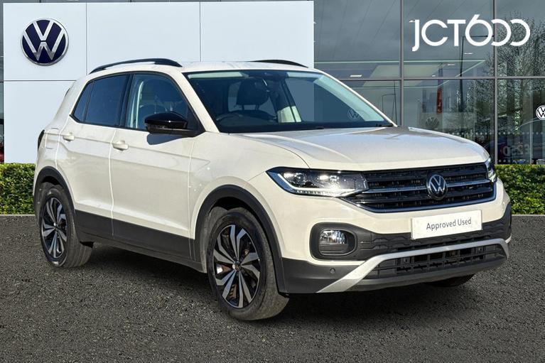 Used 2023 VOLKSWAGEN T-Cross 1.0 TSI Black Edition SUV 5dr Petrol Manual Euro 6 (s/s) (95 ps) Grey at JCT600