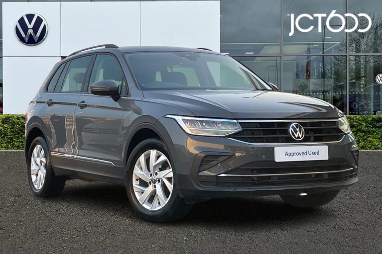 Used 2021 VOLKSWAGEN Tiguan 1.5 TSI Life SUV 5dr Petrol DSG Euro 6 (s/s) (150 ps) Grey at JCT600