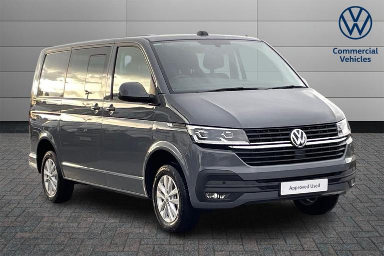 Used 2024 VOLKSWAGEN Transporter T30 Highline SWB 110 PS 2.0 TDI 5sp Manual Kombi Van Pure Grey at JCT600