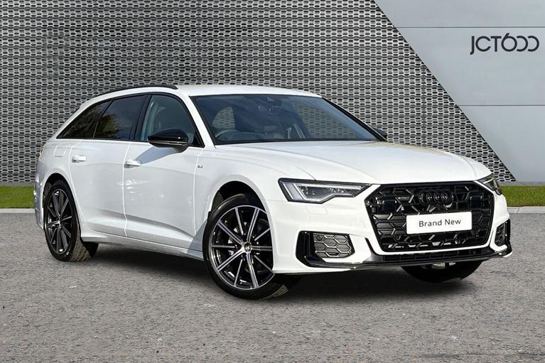 Used ~ AUDI A6 Avant Audi A6 Avant Black Edition 40 Glacier white, metallic at JCT600