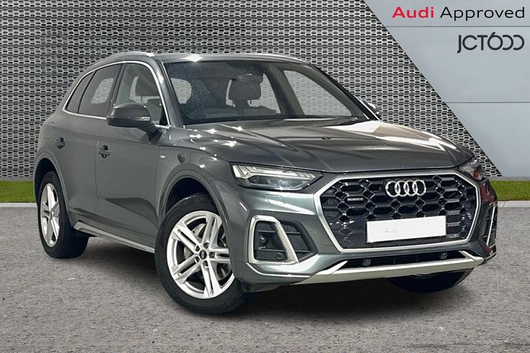 Used 2021 Audi Q5 2.0 TFSI 45 S line SUV 5dr Petrol S Tronic quattro Euro 6 (s/s) (265 ps) Grey at JCT600